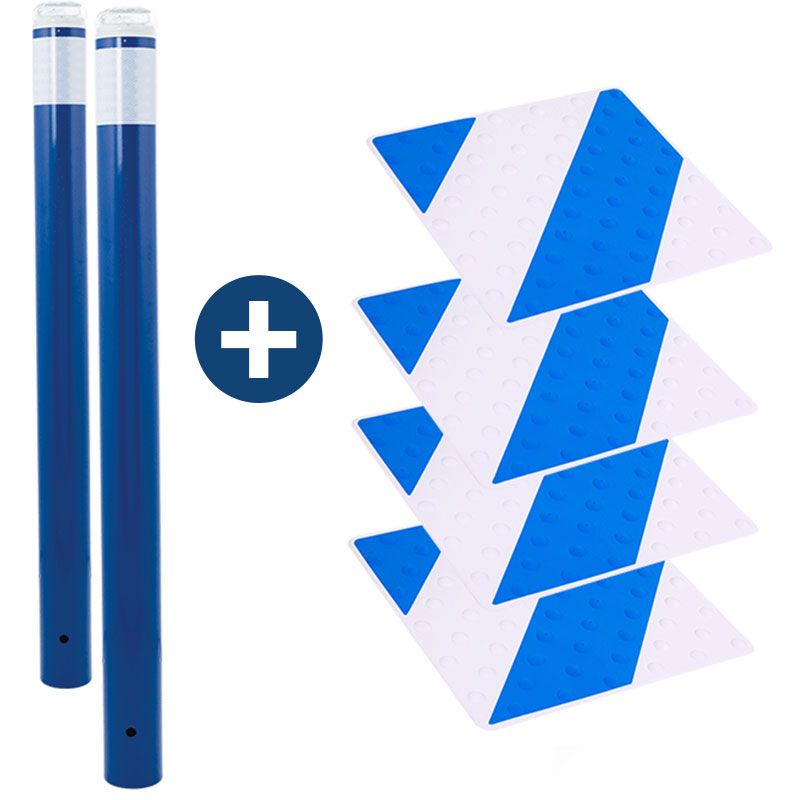 Kit passage piètons bleu/blanc