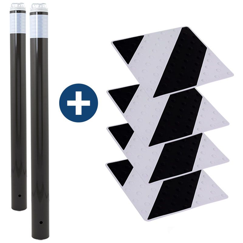 Kit passage piètons noir/gris