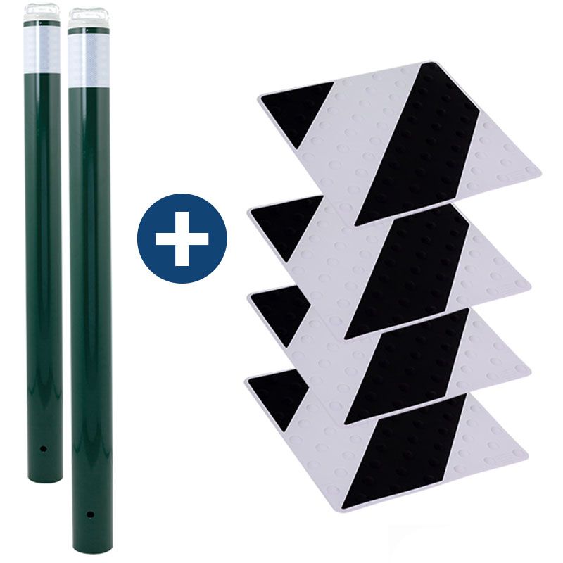 Kit passage piètons gris/noir