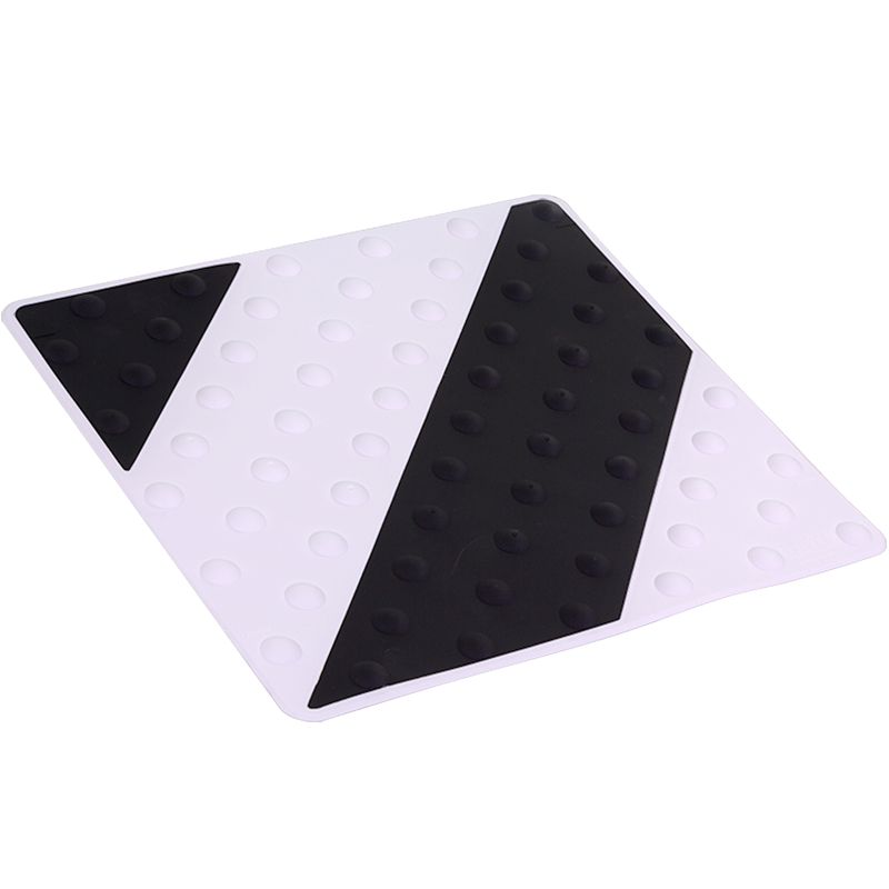 Dalle polyuréthane bi couleur458 x 420 x 7,5 mm x 10 noir blanc