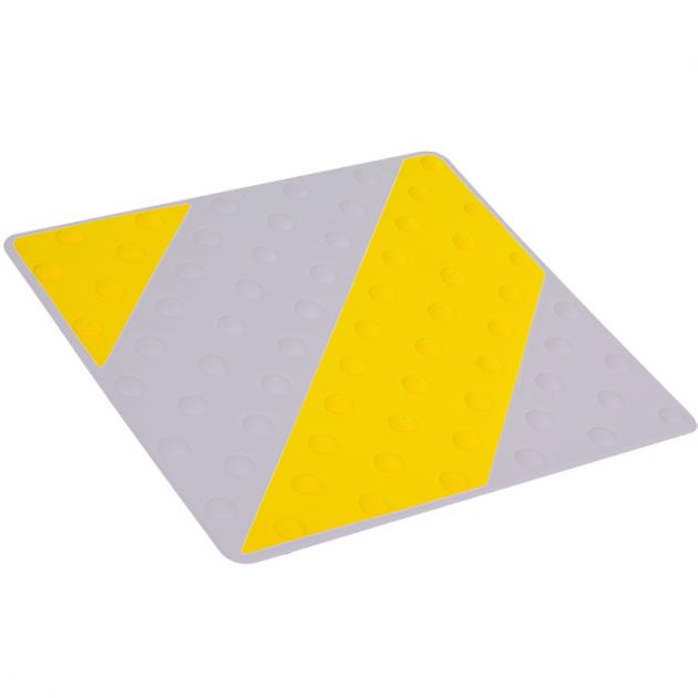 Dalle polyuréthane bi couleur458 x 420 x 7,5 mm x 10 jaune gris