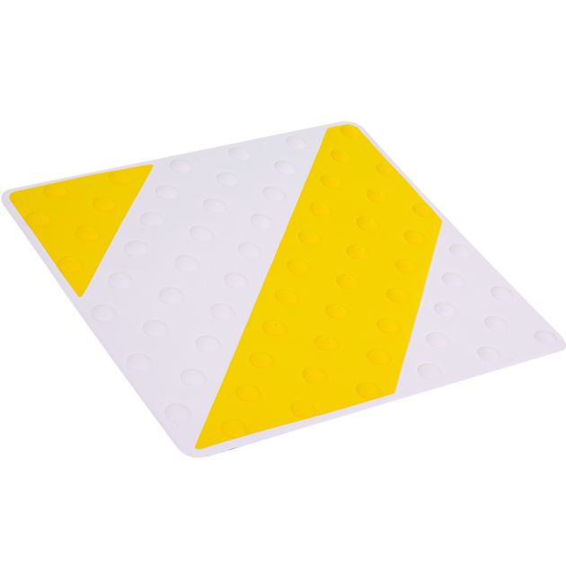 Dalle polyuréthane bi couleur458 x 420 x 7,5 mm x 10 jaune blanc