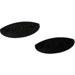 Ralentisseur 1/2 rond à l'unité 10-20km/h H 60 mm noir