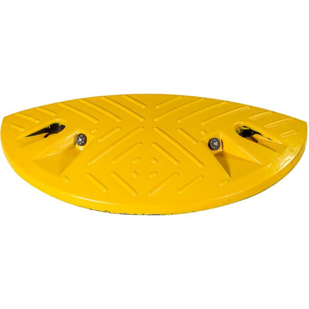 Ralentisseur 1/2 rond à l'unité Bump H50 25-30km/h jaune dos