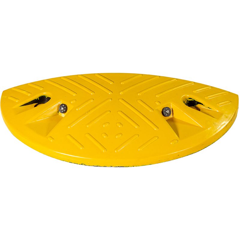 Ralentisseur 1/2 rond à l'unité Bump H50 25-30km/h jaune dos