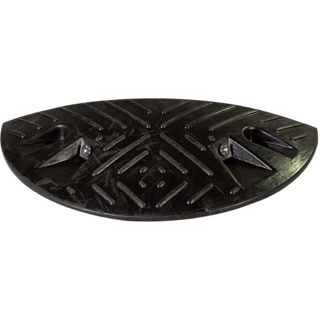 Ralentisseur 1/2 rond à l'unité Bump H50 25-30km/h noir dos