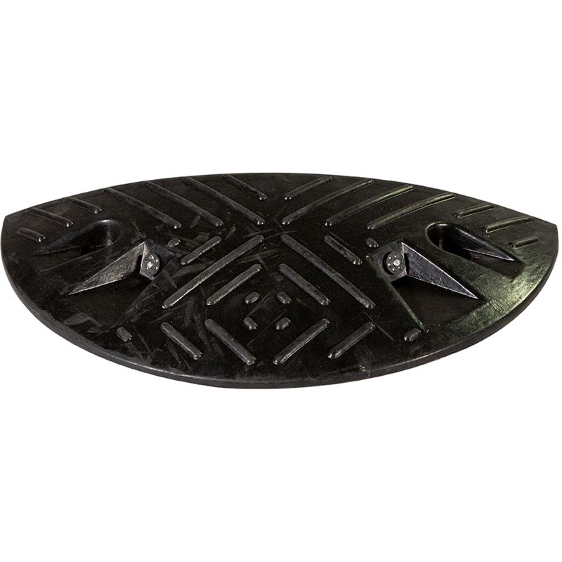 Ralentisseur 1/2 rond à l'unité Bump H50 25-30km/h noir dos