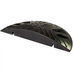 Ralentisseur 1/2 rond à l'unité Bump H60 15-20km/h noir face