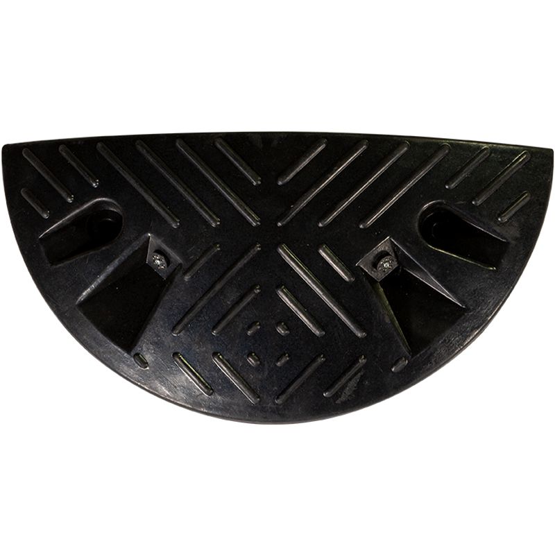 Ralentisseur 1/2 rond à l'unité Bump H60 15-20km/h noir dos