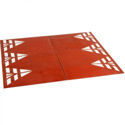 Coussin berlinois 4 modules rouge