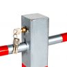 Barrière de parking Ø32 mm L 600 x H 800 mm cylindre européen