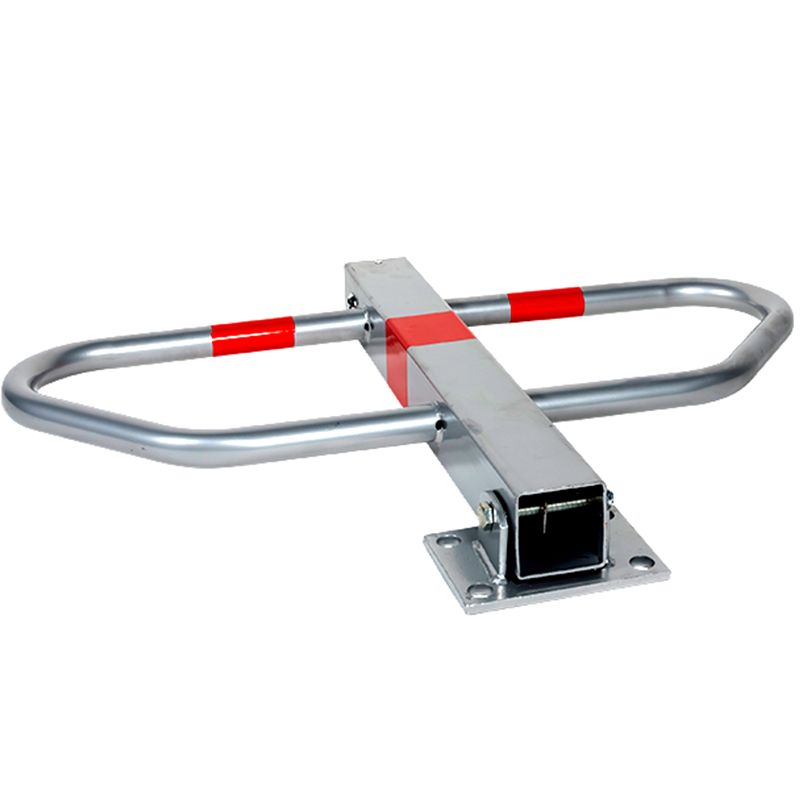 Barrière de parking Ø32 mm L 600 x H 800 mm clavette pompiers pliée