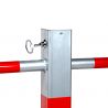 Barrière de parking Ø32 mm L 600 x H 800 mm clavette pompiers