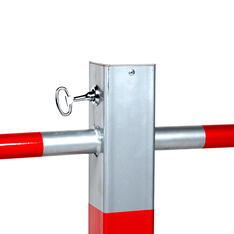 Barrière de parking Ø32 mm L 600 x H 800 mm clavette pompiers