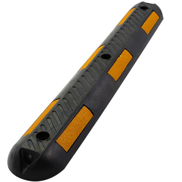 Séparateur de voies 100 x 15 x 5 cm noir jaune face