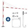 Demi portique parking pivotant largeur 3,5 à 6 m