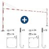 Portique de parking pivotant réglable largeur 7 à 12 m