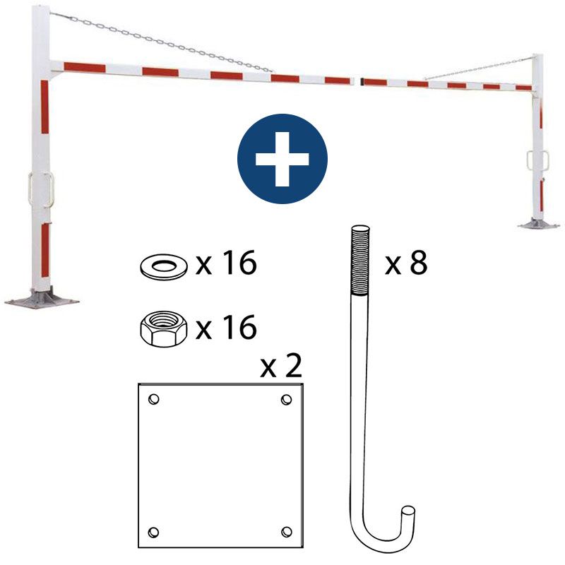 Portique de parking pivotant réglable en largeur 5 à 7 m Portique de parking pivotant réglable en largeur 5 à 7 m