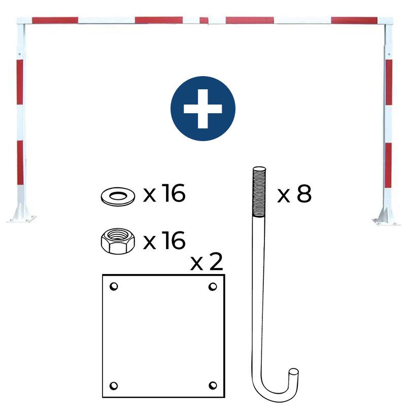 Portique de parking fixe réglable en largeur Portique de parking fixe réglable en largeur