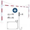 Portique parking pivotant réglable largeur 2,2 à 3,5 m