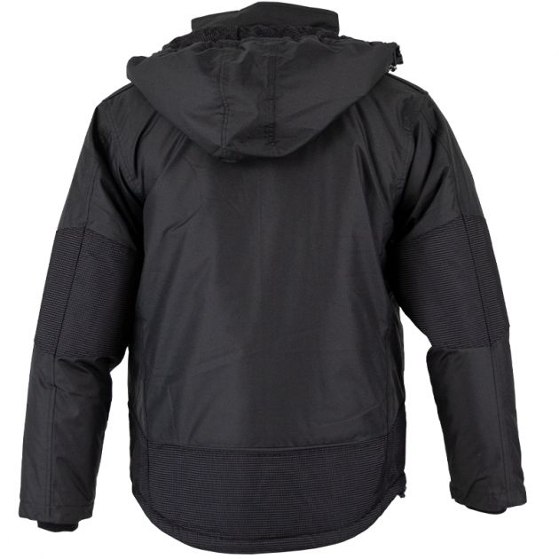 Parka renforcé avec capuche amovible noir dos