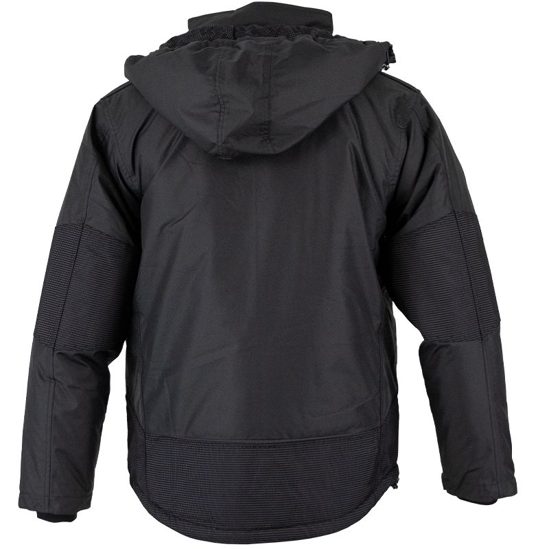 Parka renforcé avec capuche amovible noir dos