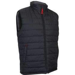 Blouson matelass sans manche reversible noir