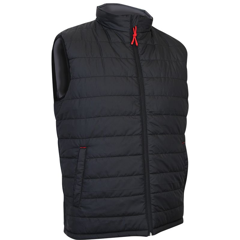 Blouson matelass sans manche reversible noir