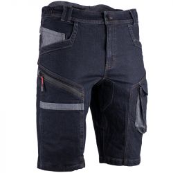 Bermuda denim stretch multipoche