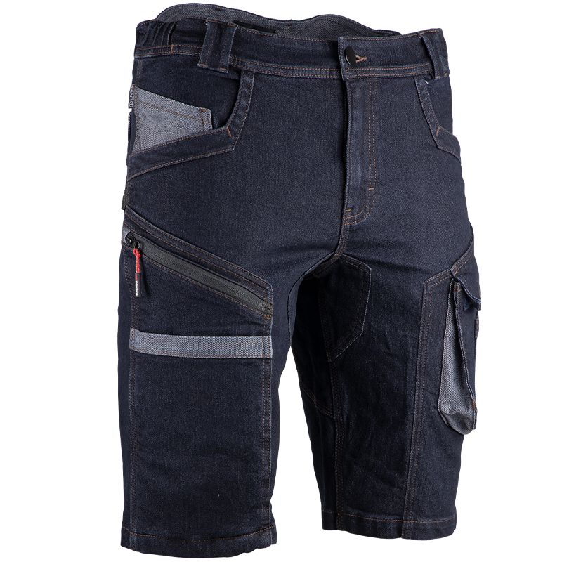 Bermuda denim stretch multipoche