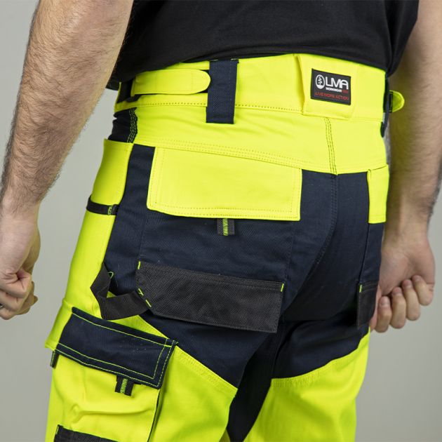 Pantalon HV poches arrieres