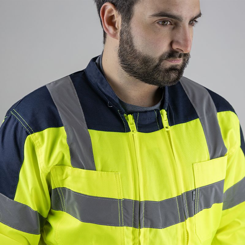 Combi 2 zips bicolore torse