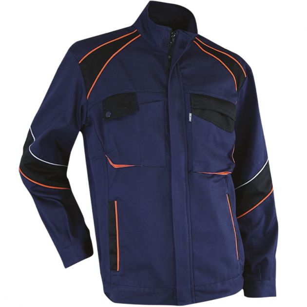 Blouson tricolore bleu
