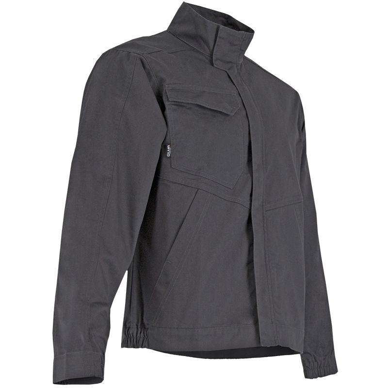 Blouson zipp multipoches gris