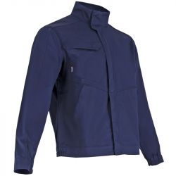 Blouson zipp multipoches bleu