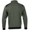 Sweat col camionneur bicolore vert dos