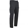 Pantalon braguette zippée multipoches noir quart