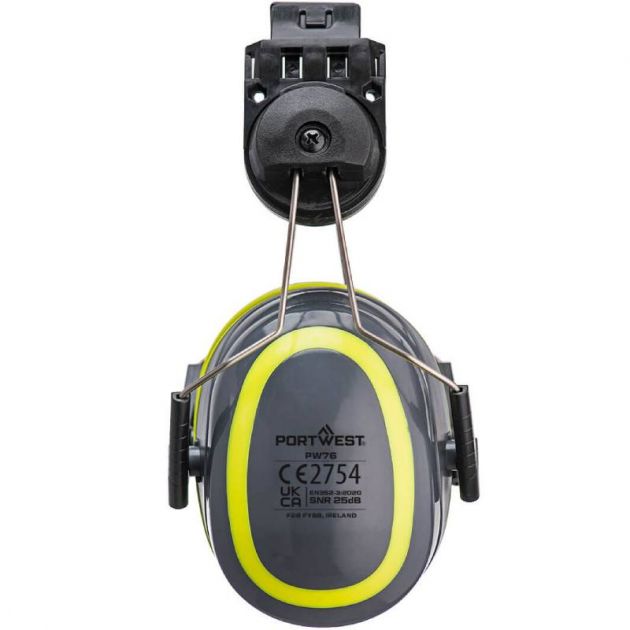 Coquilles anti-bruit HV Extreme clipsable Gris/Jaune