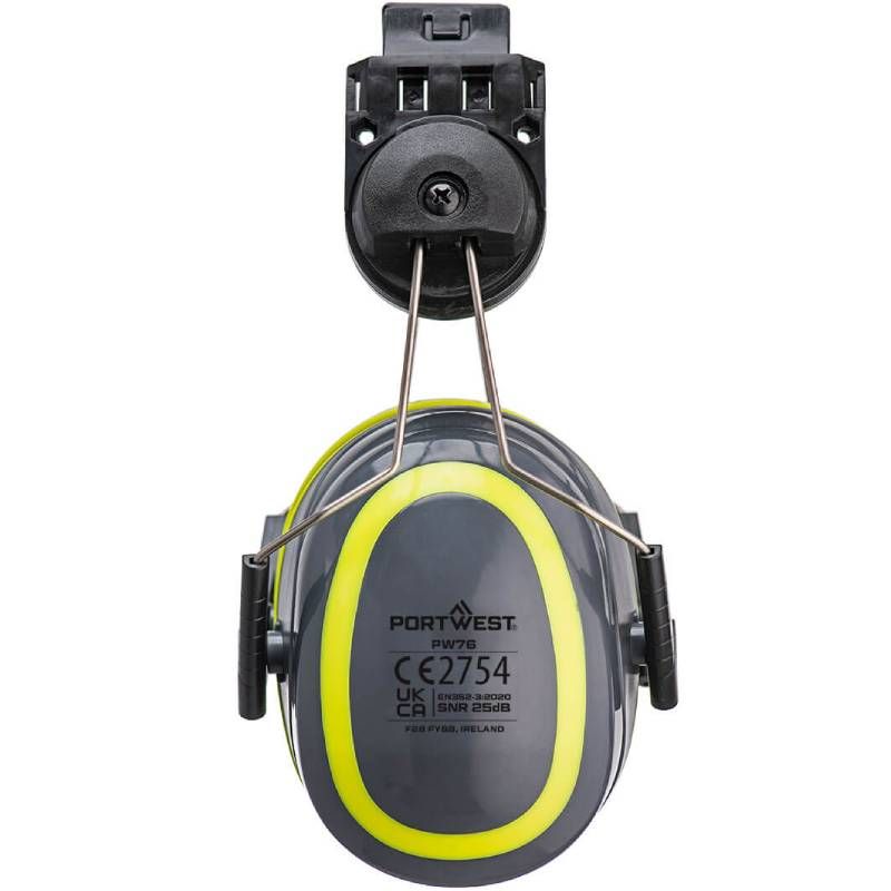 Coquilles anti-bruit HV Extreme clipsable Gris/Jaune