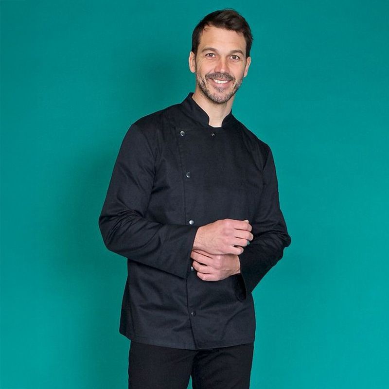 Veste cuisine noir ambiance