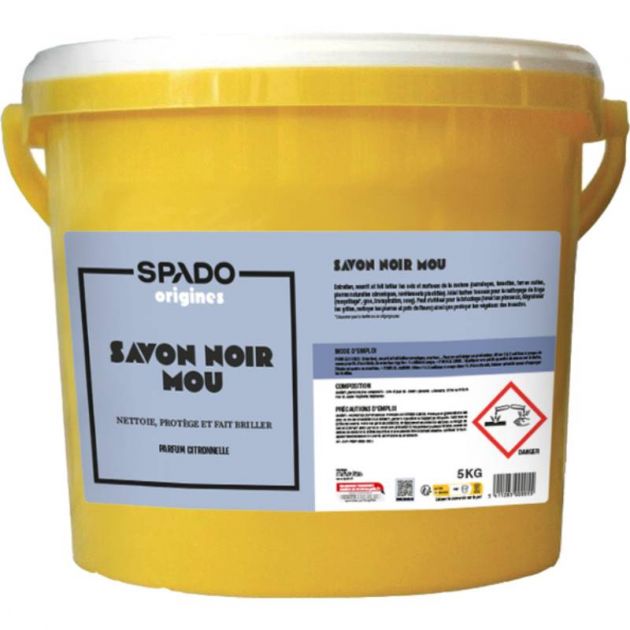 Savon noir mou parfum citronnelle - seau de 5 kg