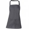 Tablier court gris