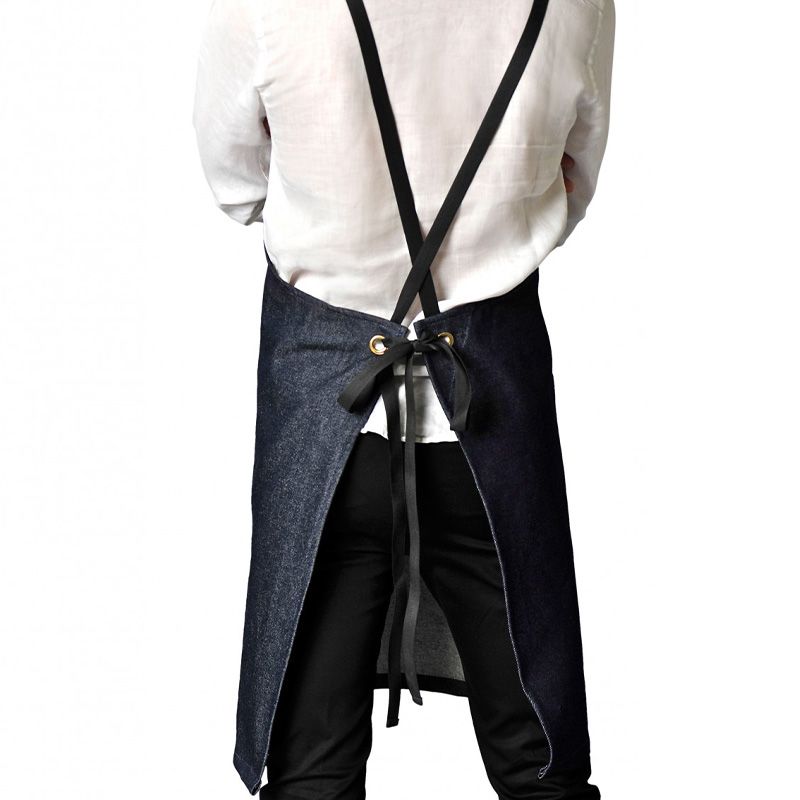 Tablier de travail en jean dos