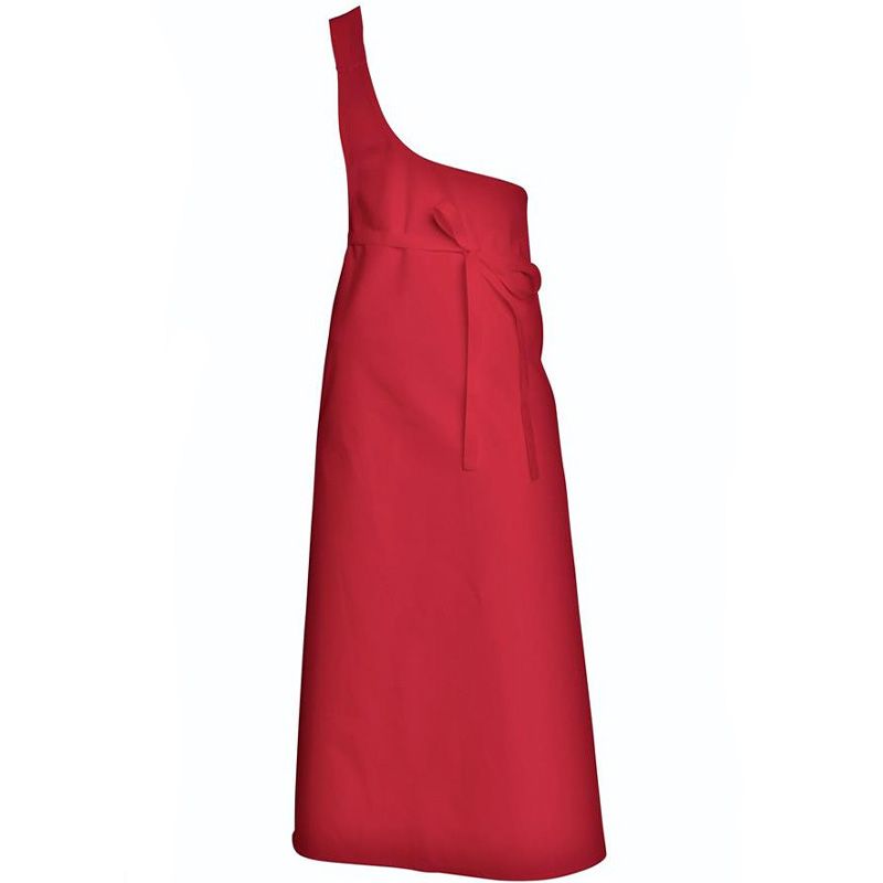 Tablier boucher rouge