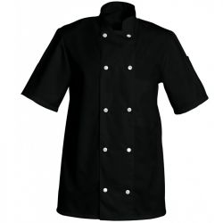 Veste manches courtes 65% poly 35% Noir