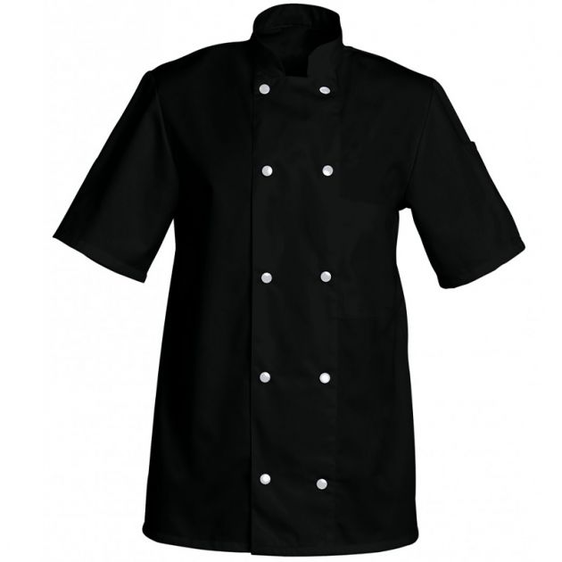 Veste manches courtes 65% poly 35% Noir
