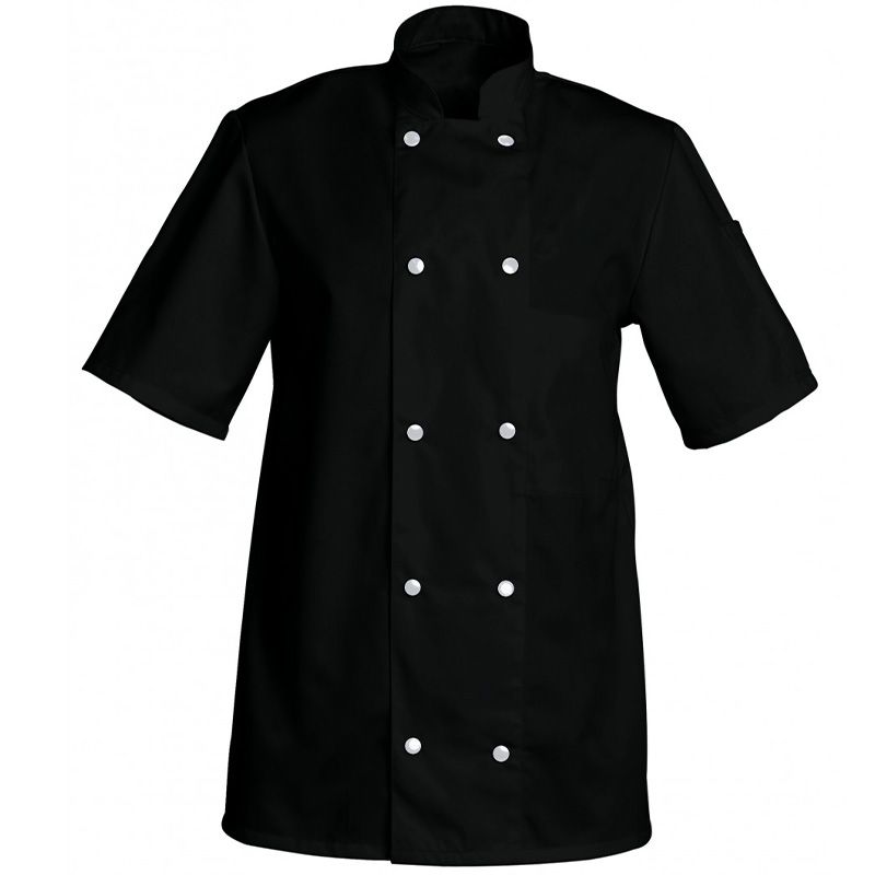 Veste manches courtes 65% poly 35% Noir