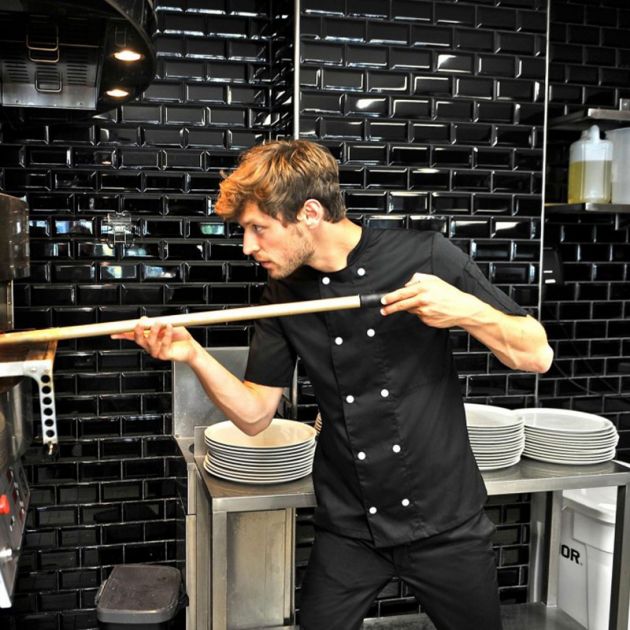 Veste manches courtes 65% poly 35% Noir ambiance