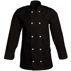 Veste manches longues 65% poly 35% Noir