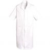 Blouse homme 65% poly/35% coton blanche face